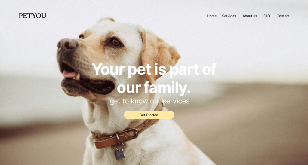 Chuwenic's website prototype home image